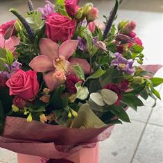 Orchid &amp; Rose Handtied