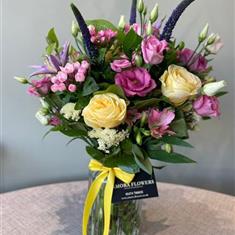 Giant Jam Jar of Flowers