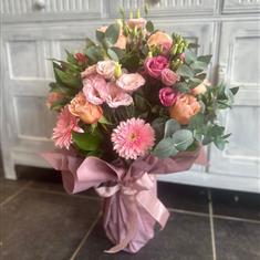 Large Vase Arrangement with Handtied
