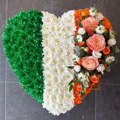 Irish Based Flag Heart