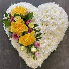 Yellow Rose Heart Tribute