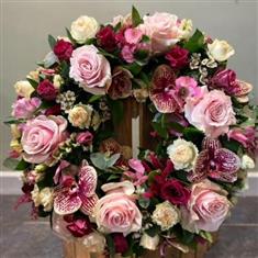 Rose &amp; Orchid Wreath