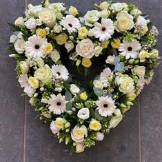 Open heart whites and cream